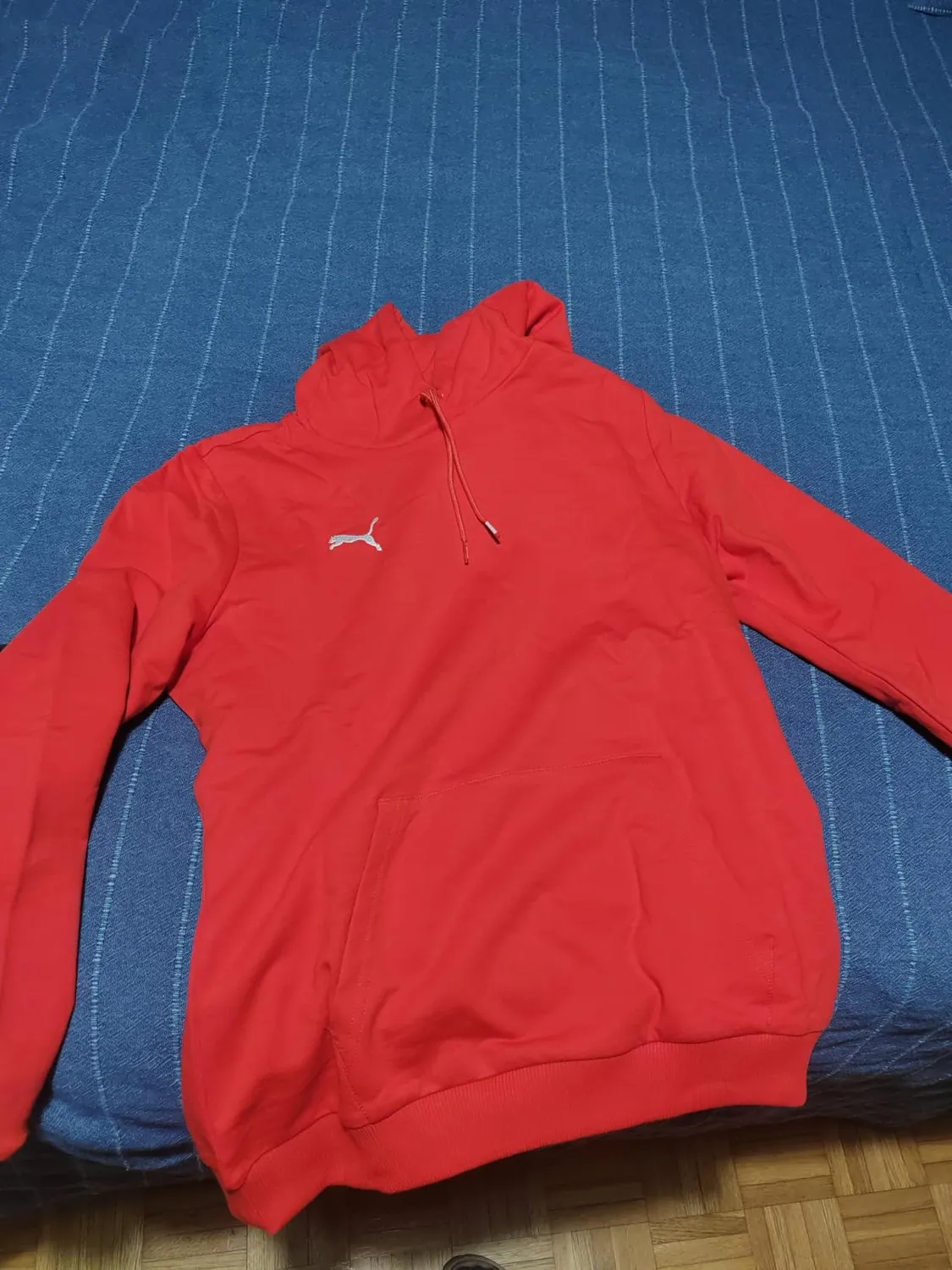 Puma Teamgoal felpa donna cappuccio rossa