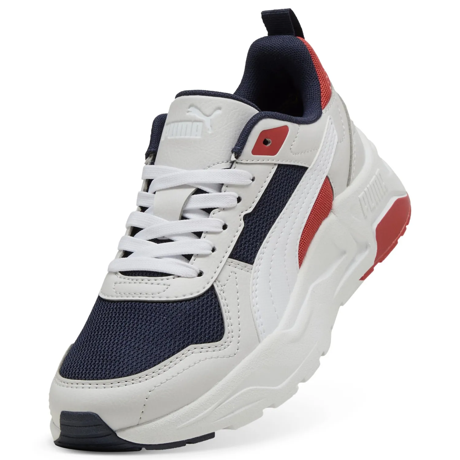 Puma Trinity 2 Lt Jr sneakers bambino navy bianco rosso