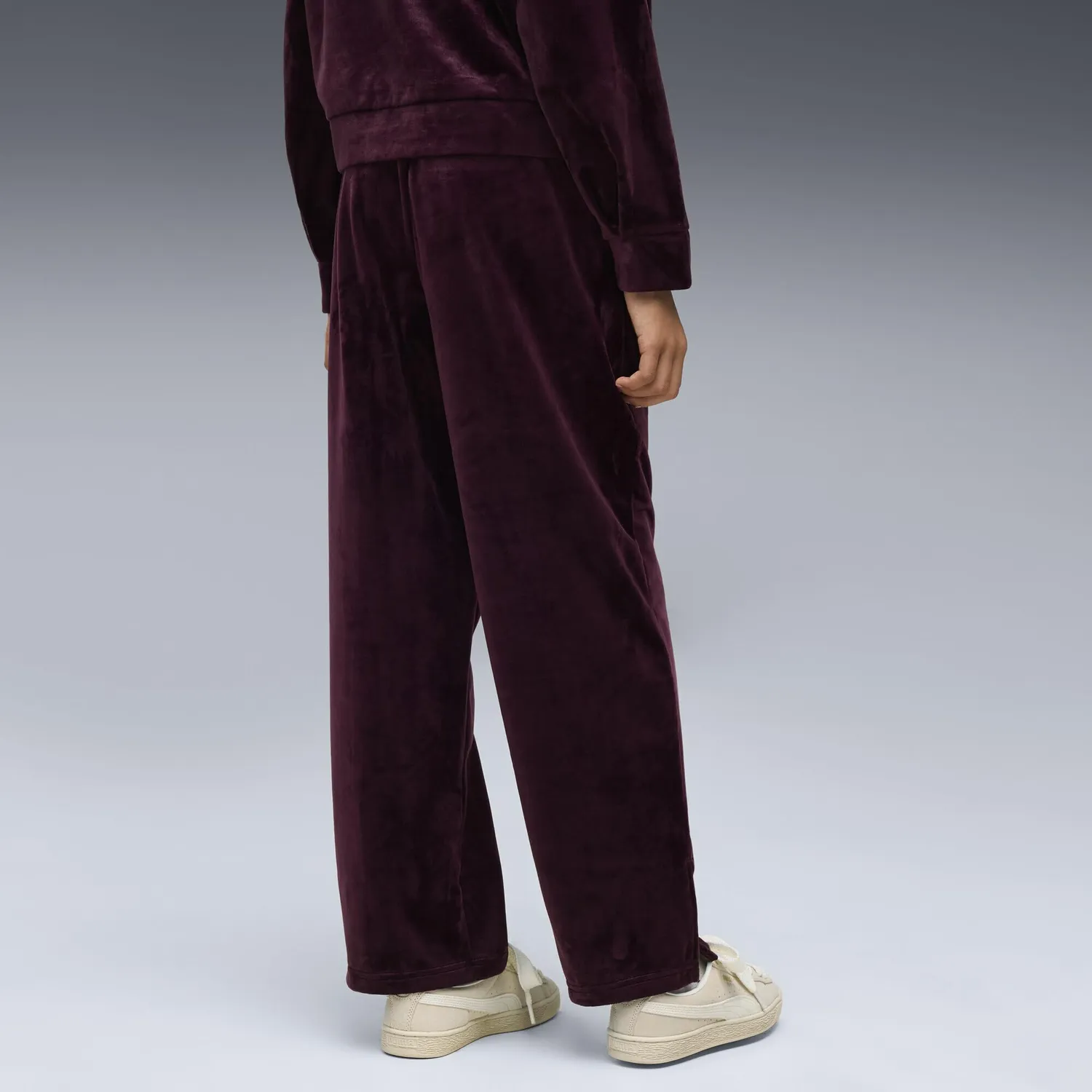 Puma Essentials Elevated pantaloni velluto ragazzi neri