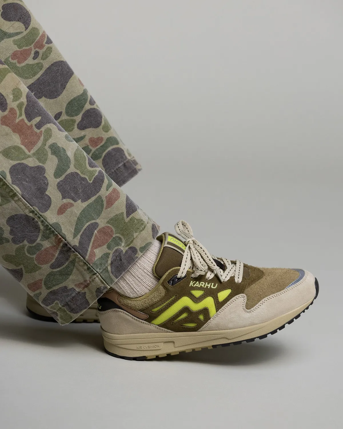Karhu Legacy 96 sneakers Mojave Desert Wild Lime suede