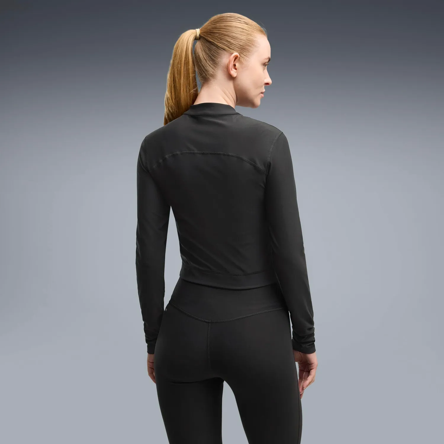 Puma Cloudspun Zip LS maglia training donna maniche lunghe