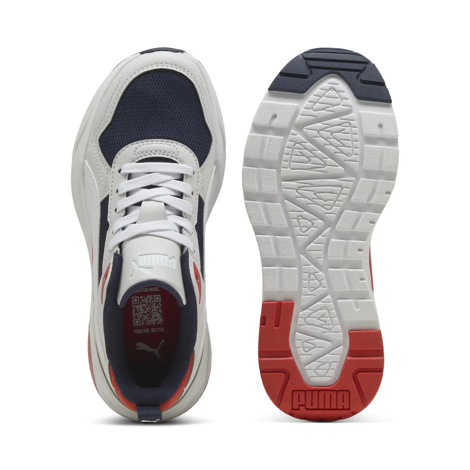 Puma Trinity 2 Lt Jr sneakers bambino navy bianco rosso
