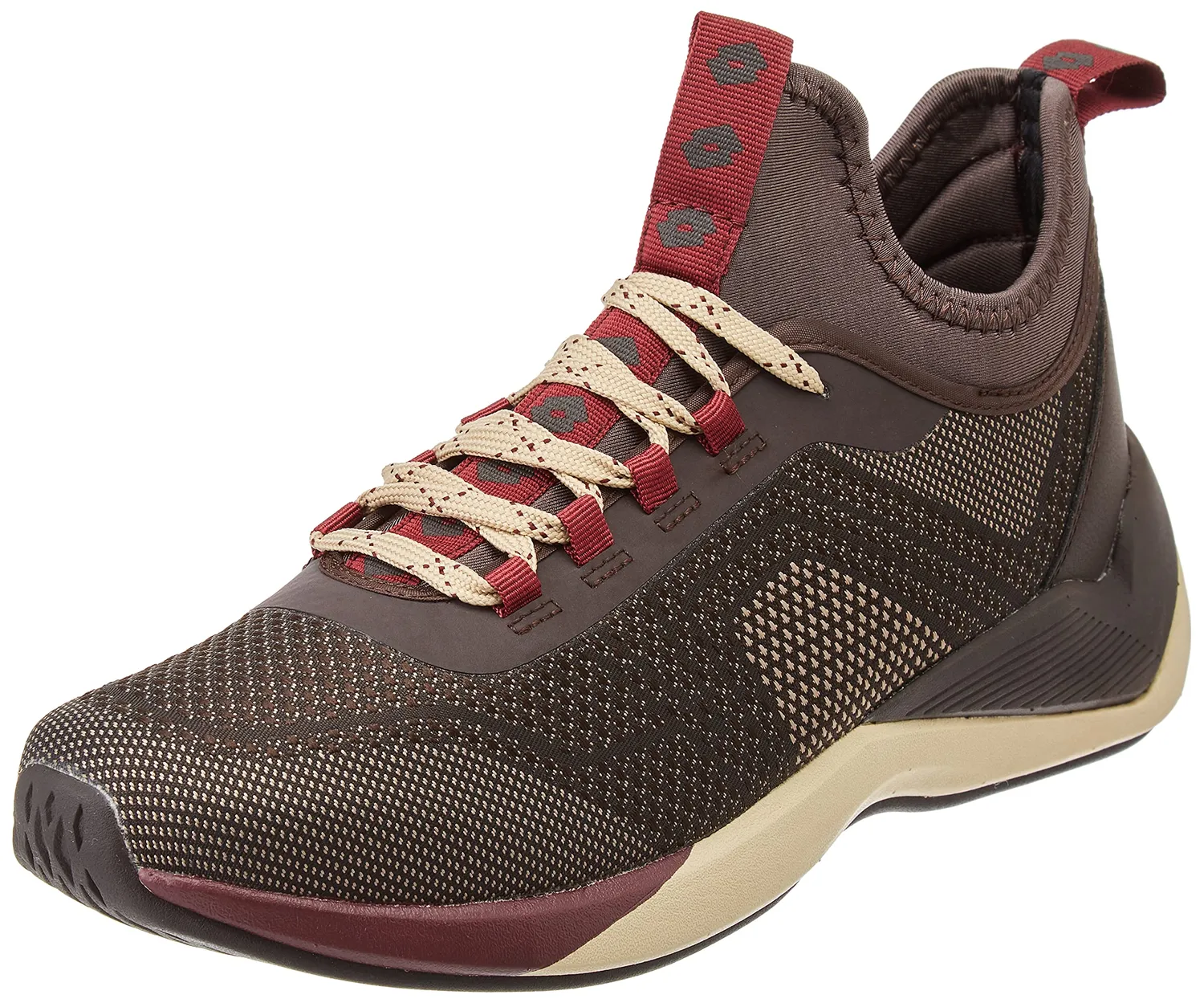 Lotto Escape AMF scarpe uomo marrone e nero memory foam