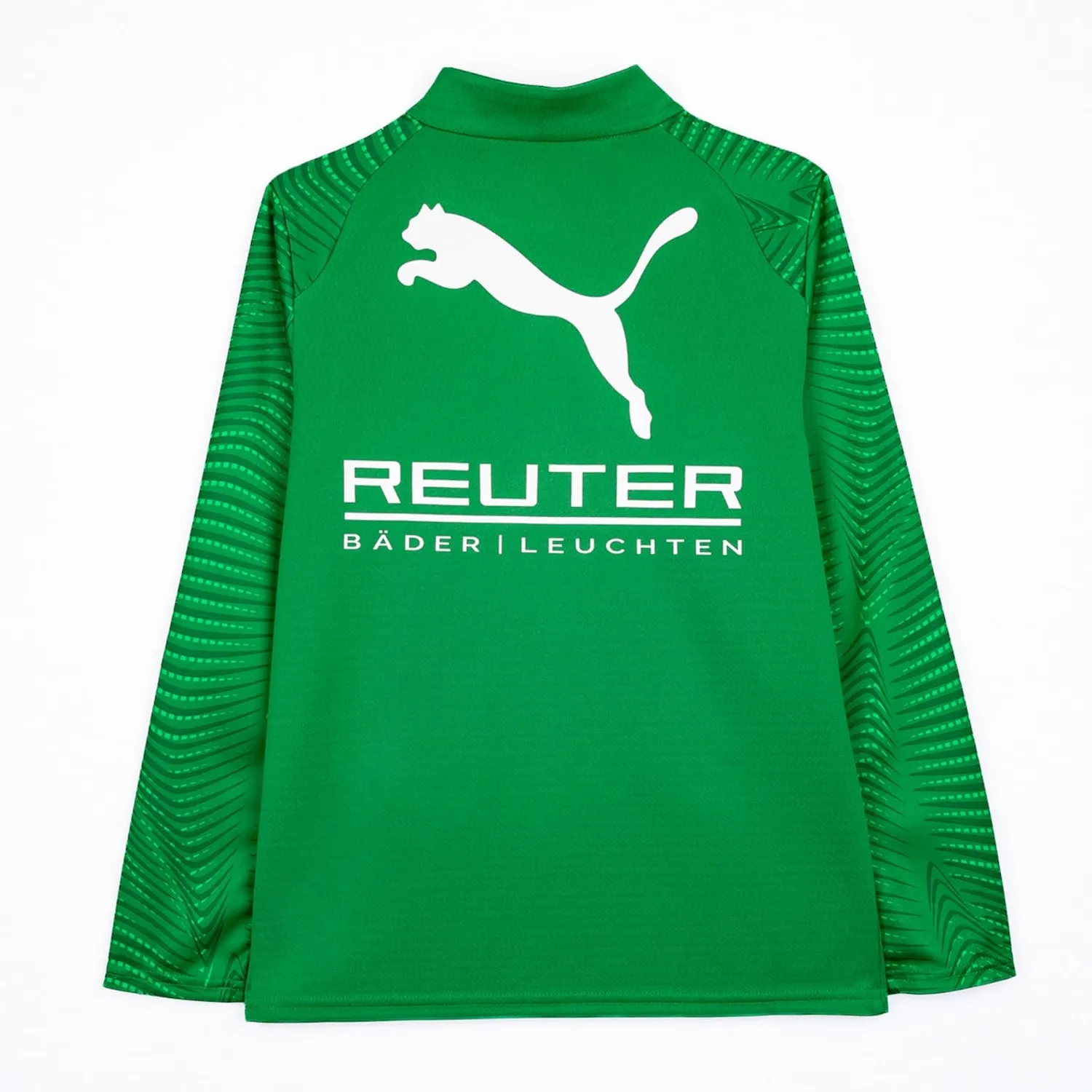 Puma Borussia Mönchengladbach 1/4 Zip Top Jr maglia 176 mezza zip