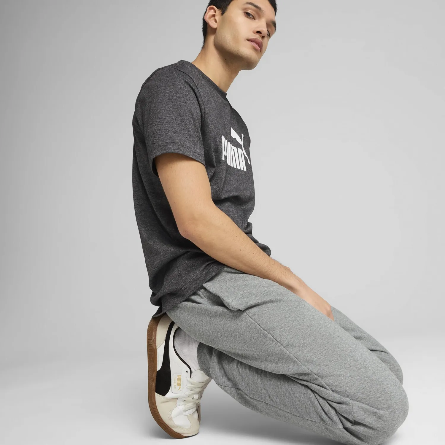 PUMA ESS No.1 Logo TR CL pantaloni tuta grigi taglia S