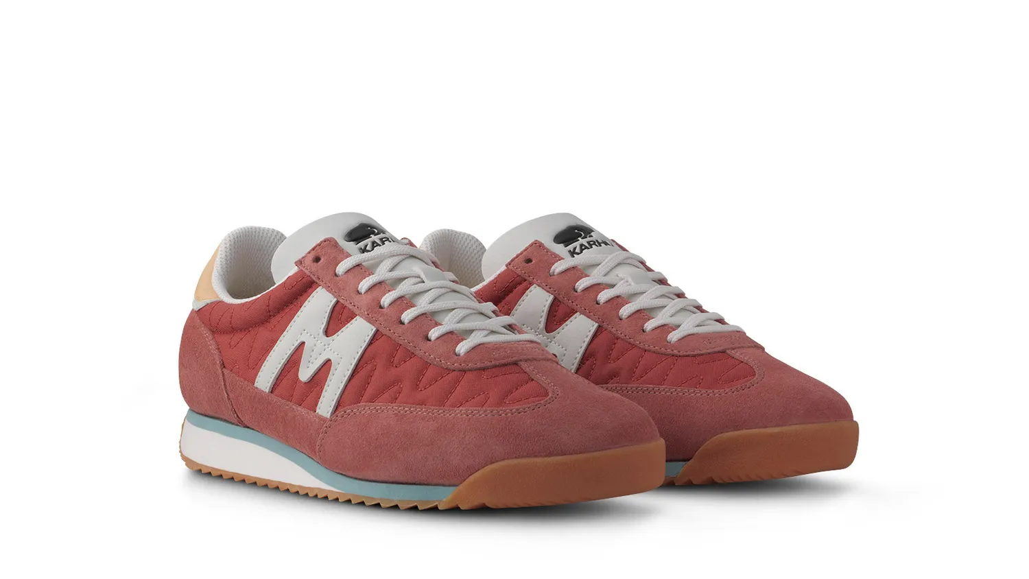 Karhu Mestari 76 sneakers Light Mahogany Blanc de Blanc ricamate