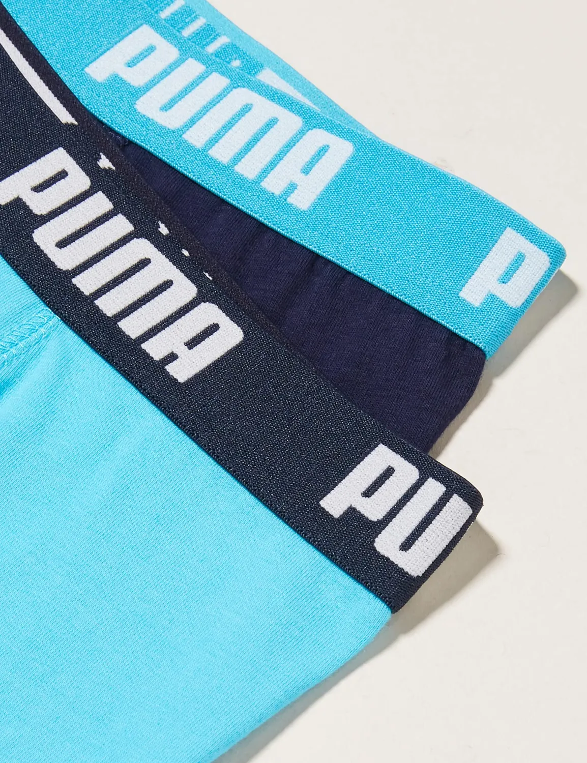 Puma Basic boxer bimbo cotone tinta unita 5 pack