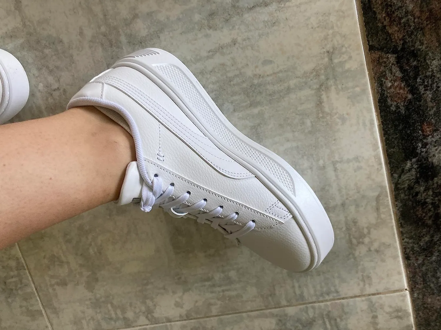 Puma Smash Platform V3 sneakers donna bianco argento plateau