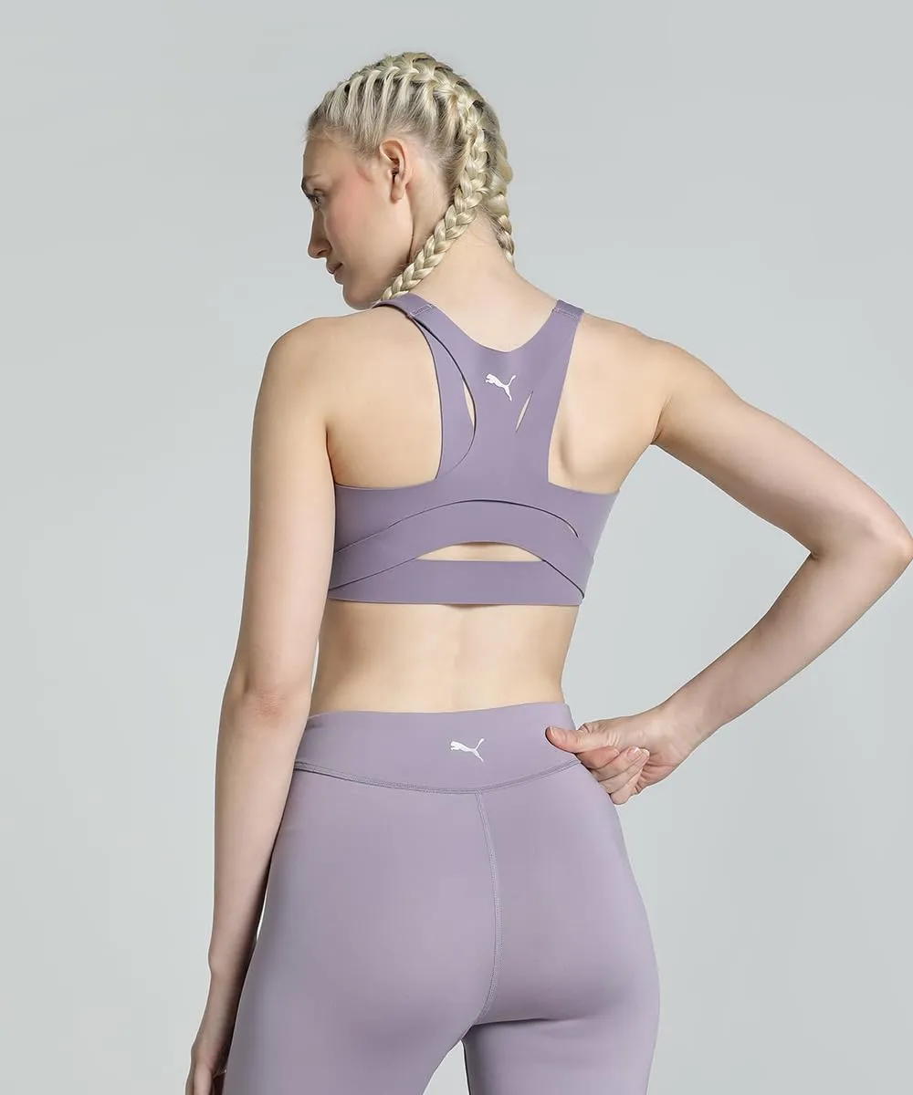 Puma PWR Shapeluxe Bra top sportivo donna rosa pale plum