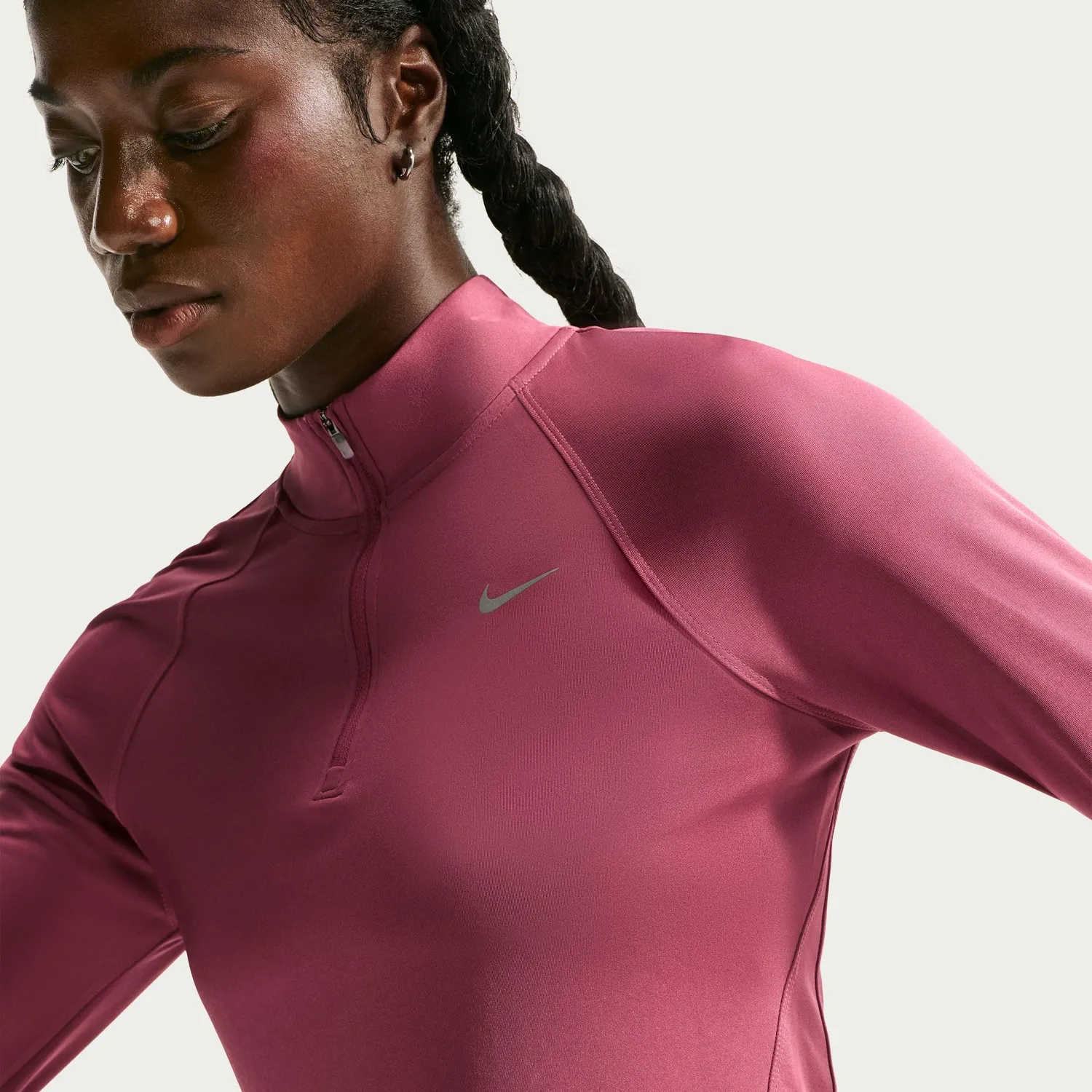 Nike Tempo maglia running donna XS mezza zip
