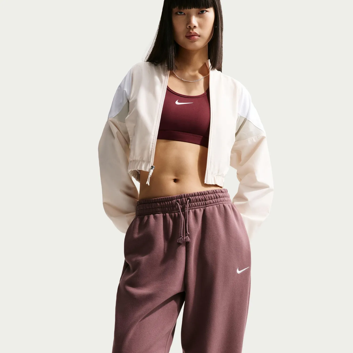 Nike Phoenix Fleece Pantaloni Donna Oversize pile