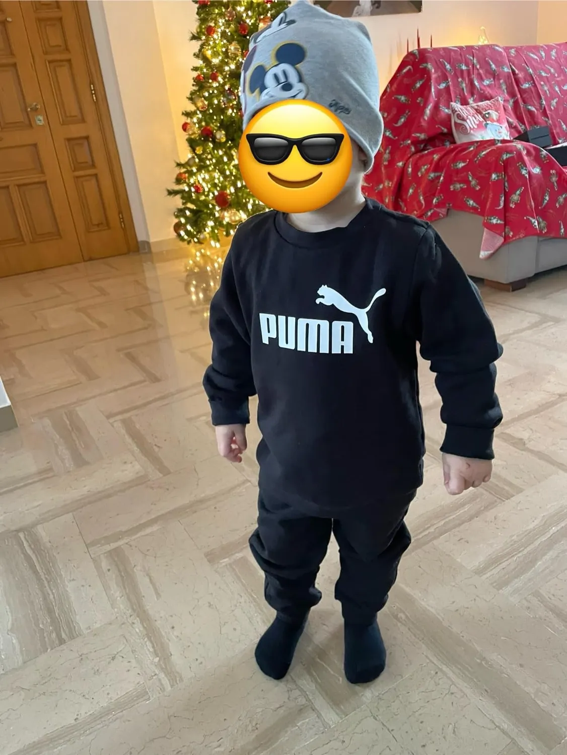 PUMA Minicats Ess Crew Jogger tuta bimbi felpata