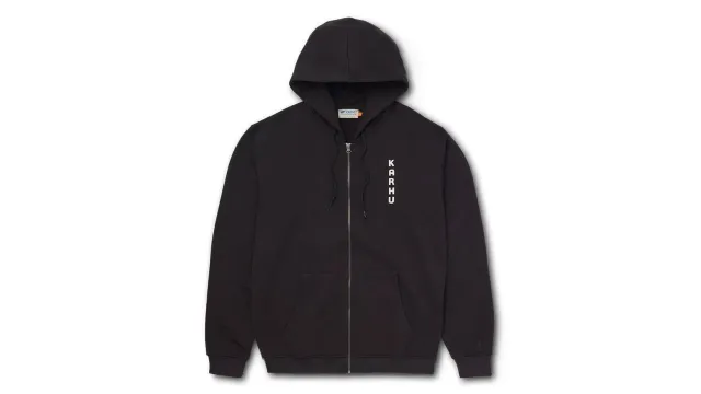 Karhu Full Zip felpa uomo zip cotone nero pesante