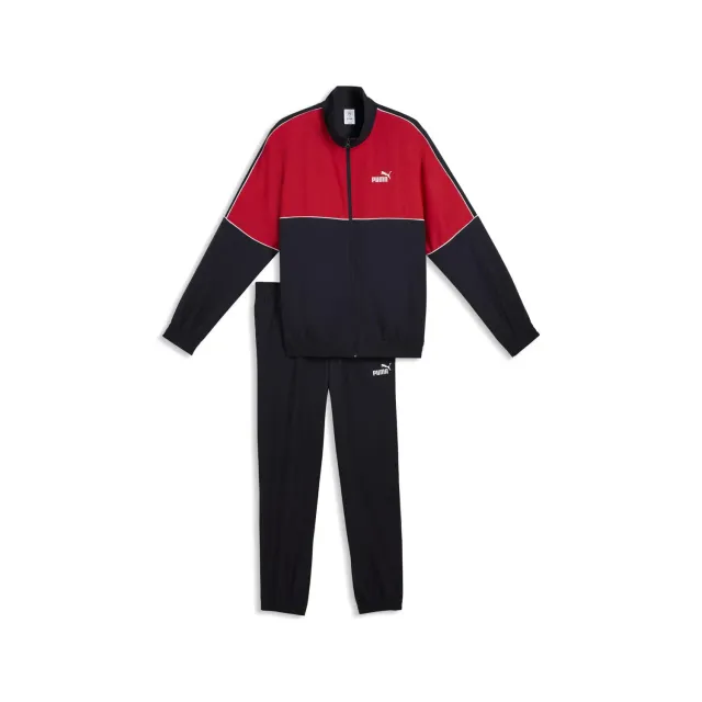 Puma Colorblock tuta uomo taglia S blu navy tessuto leggero