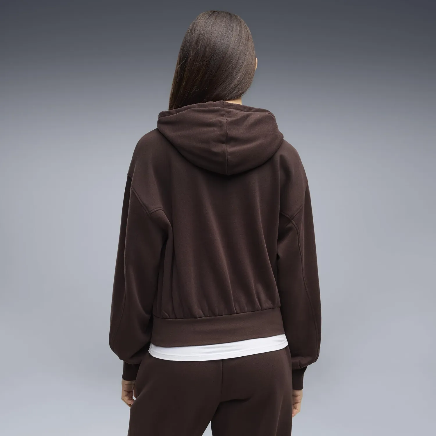 PUMA HER Relaxed FL felpa donna XS Chocolate Fondue