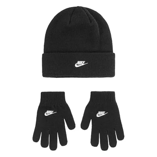 Nike set berretto lana + guanti con logo invernali