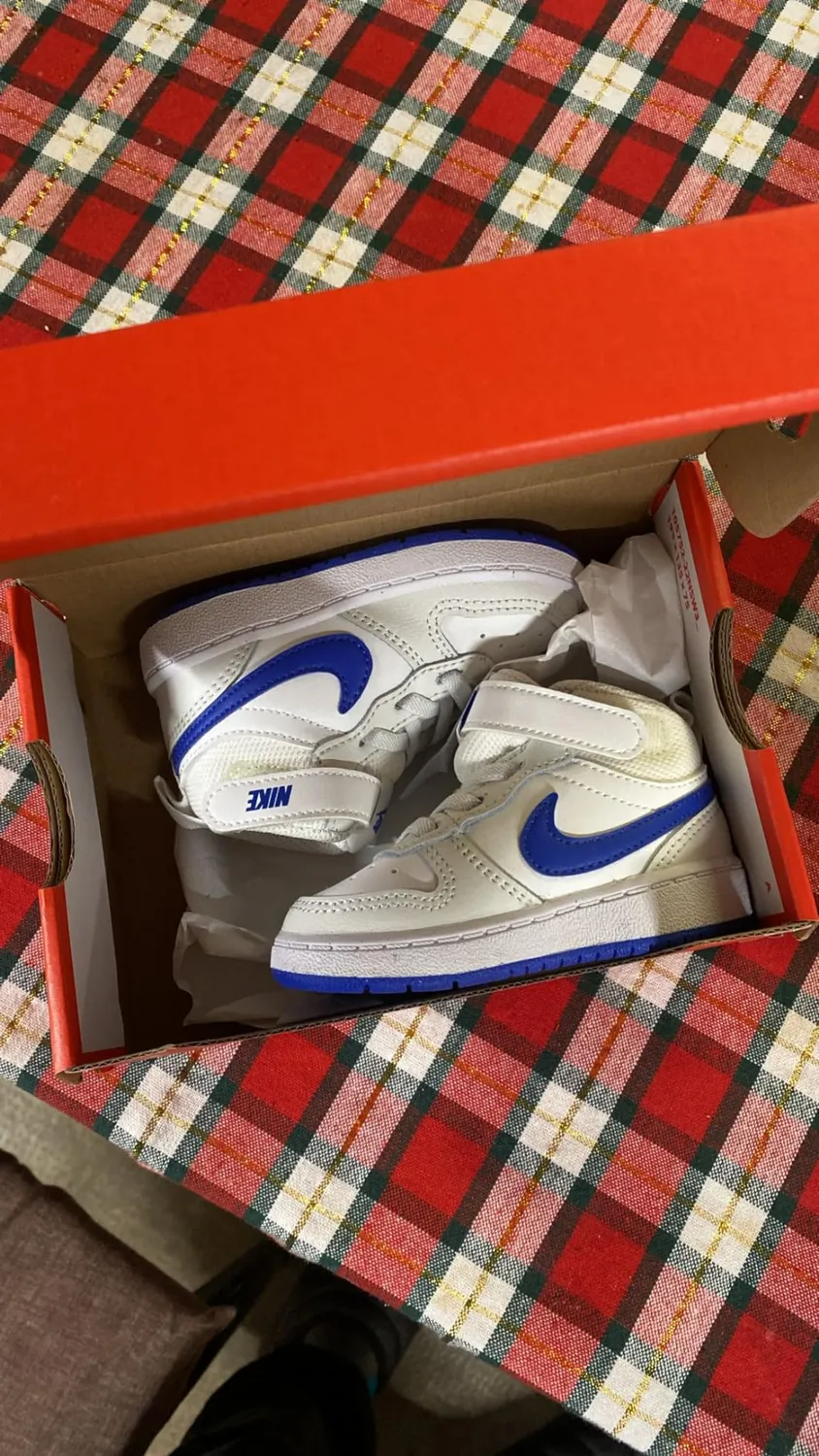 Nike Court Borough Mid 2 sneakers bimbo bianche 31.5