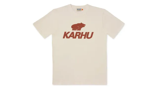 Karhu Classic Logo t-shirt Turtledove Light Mahogany cotone