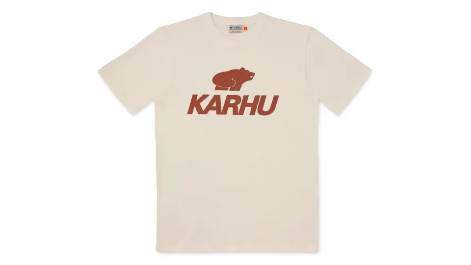 Karhu Classic Logo t-shirt Turtledove Light Mahogany cotone