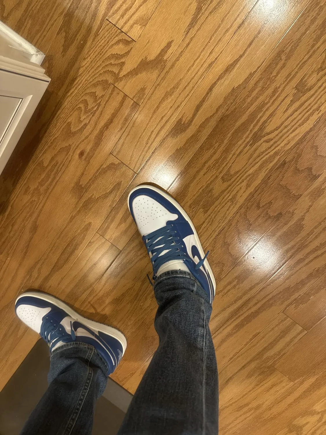 Jordan 1 Low SE scarpe uomo 44.5 EU bianco blu