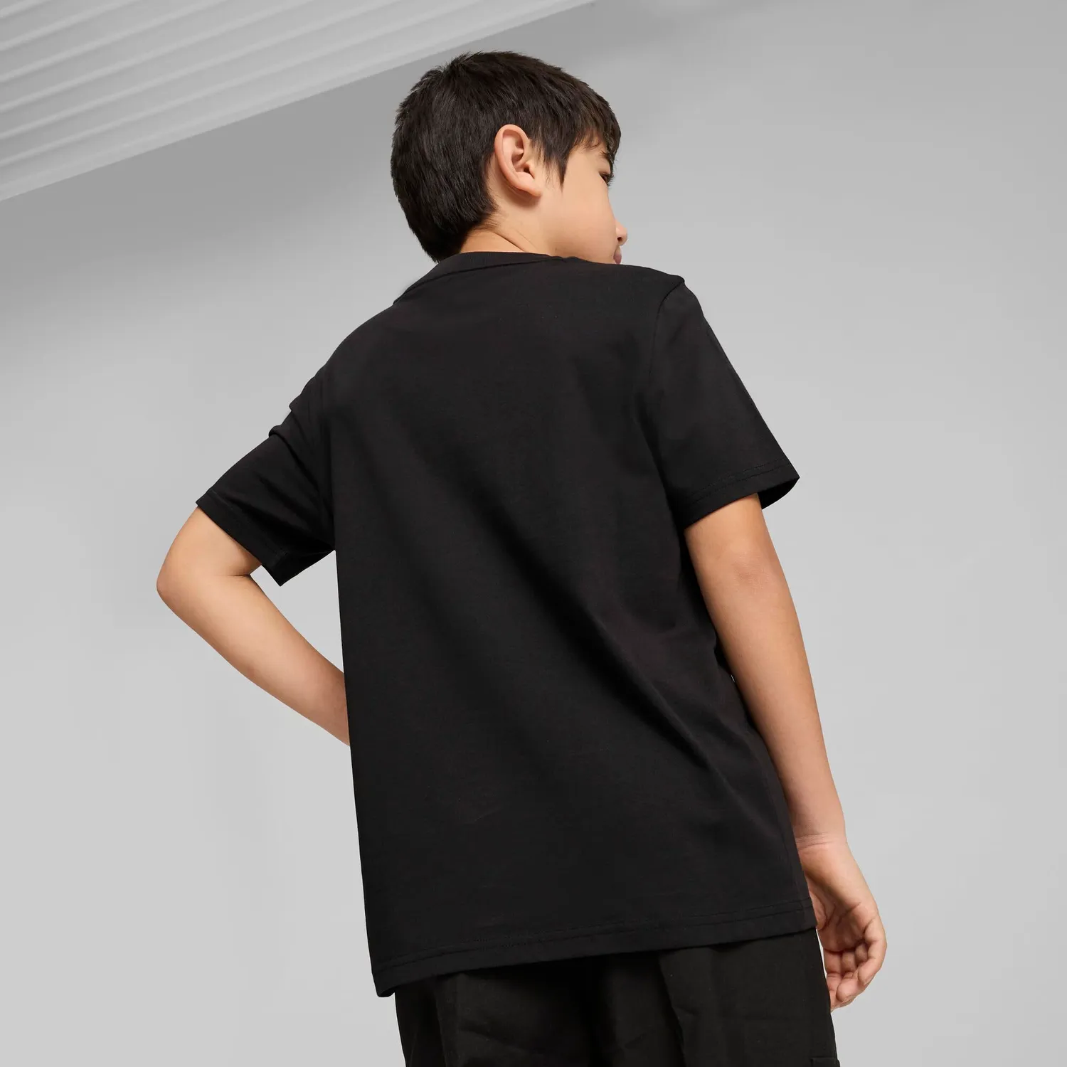 Puma Ess No.1 Logo Tee maglietta bimbo nera 176
