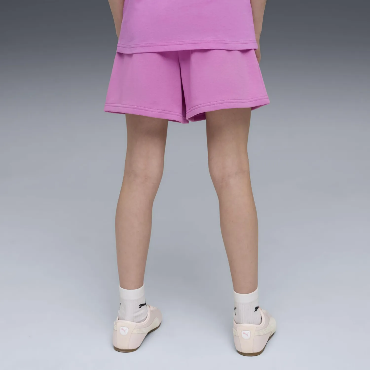 PUMA Ess High Waist Shorts TR pantaloncini bambina maglia