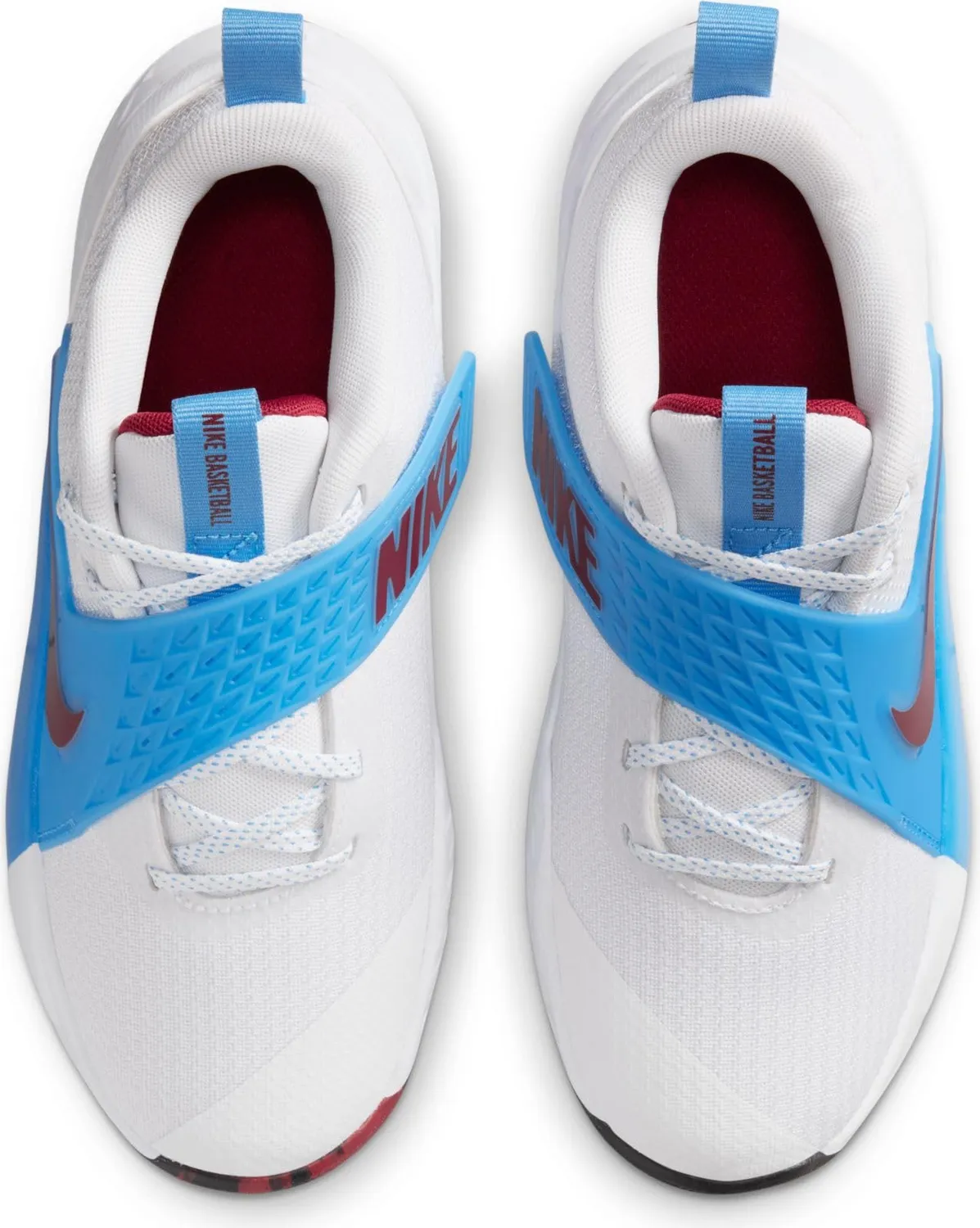 Nike Team Hustle D 12 HF6279 scarpe basket bambino strap