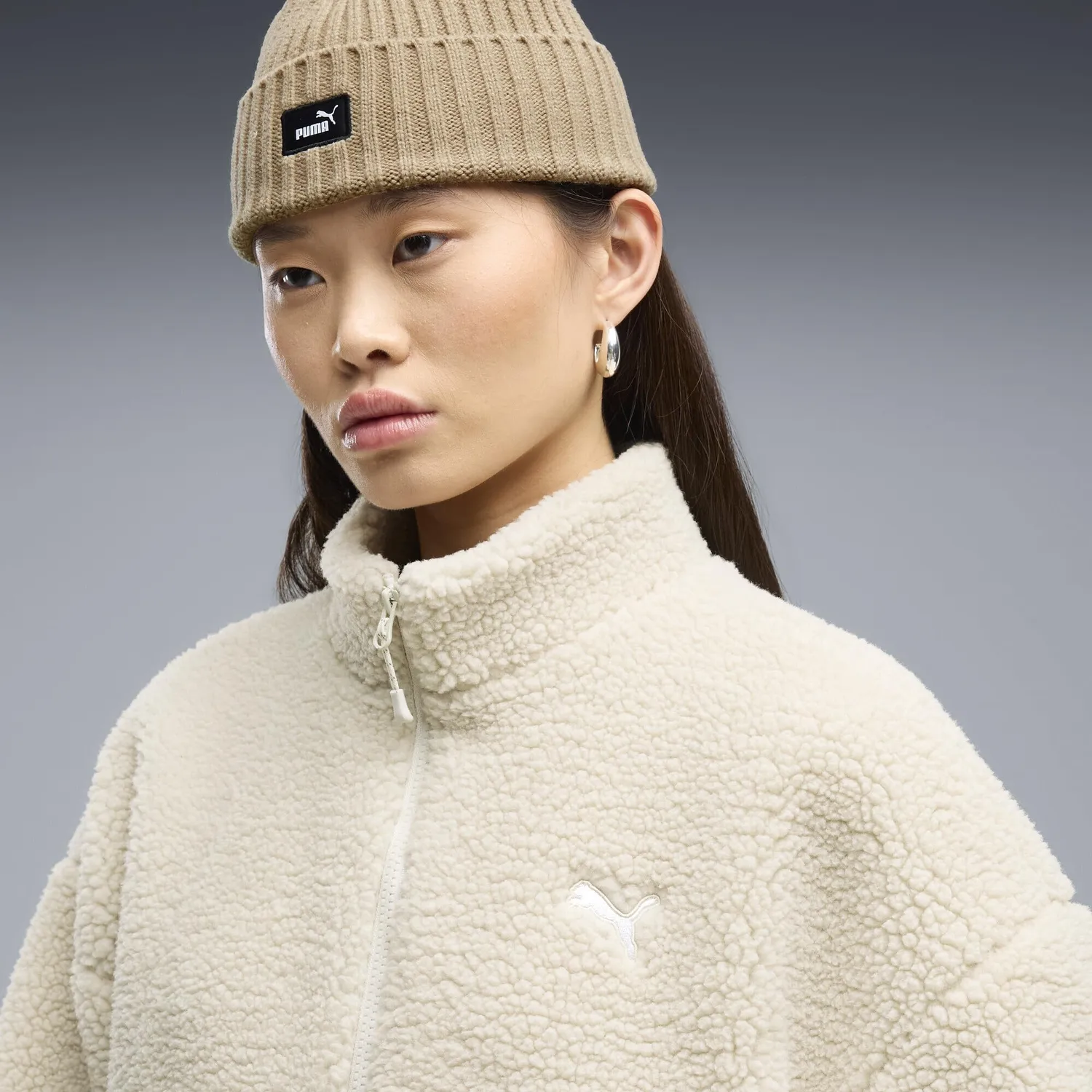 Puma Re:Fibre Sherpa giacca pile donna XL Alpine Snow