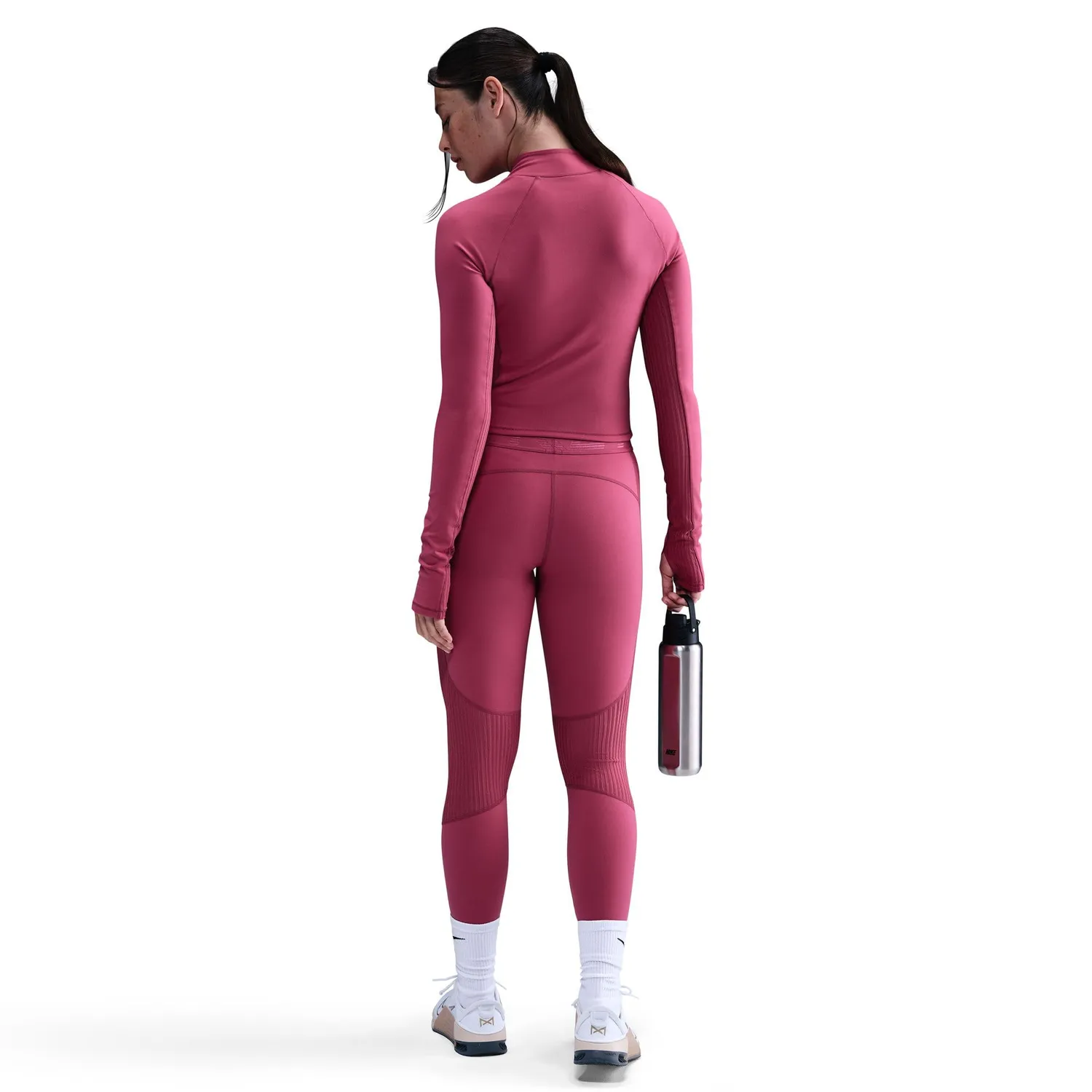 Nike Pro Dri-Fit maglia maniche lunghe donna S Sweet Beet traspirante
