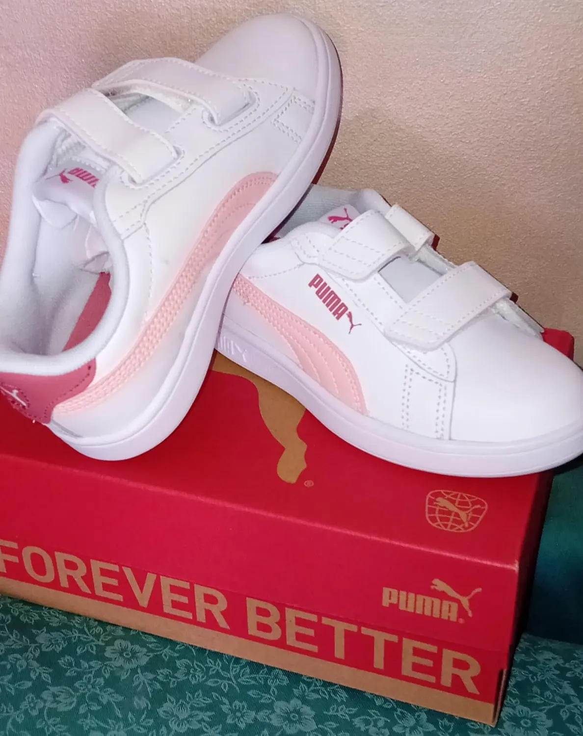 Puma Smash 3.0 L V PS Sneakers bimbo nero bianco