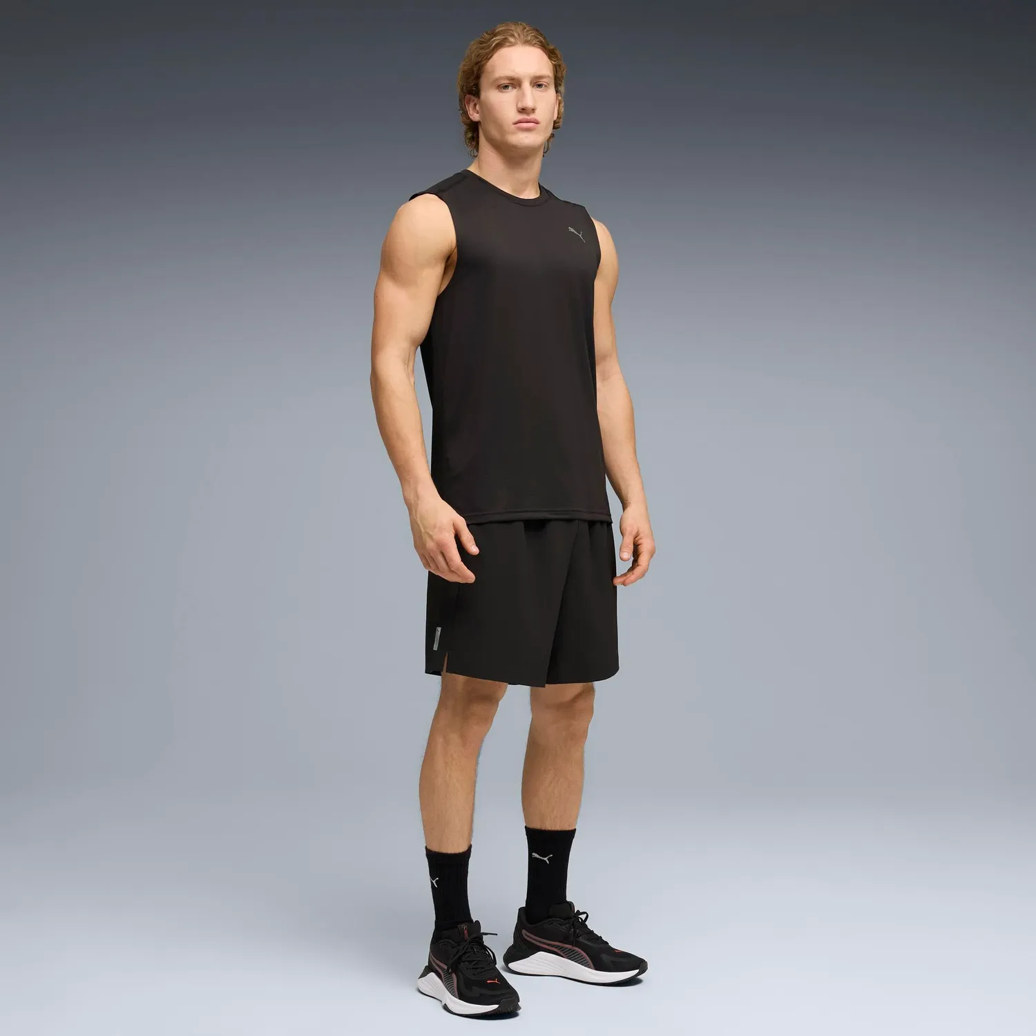 Puma Pwrtrain Sleeveless Tee canotta uomo nera traspirante