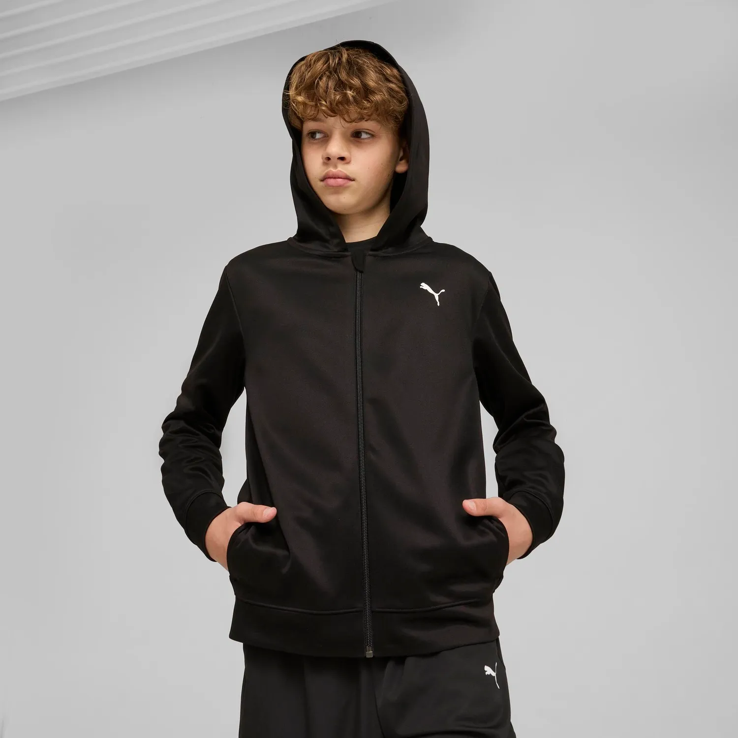 Puma Tad Ess Full Zip giacca felpa bambini con zip