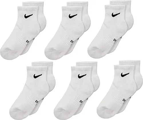 Nike Performance Basic Quarter calzini bambini grigi