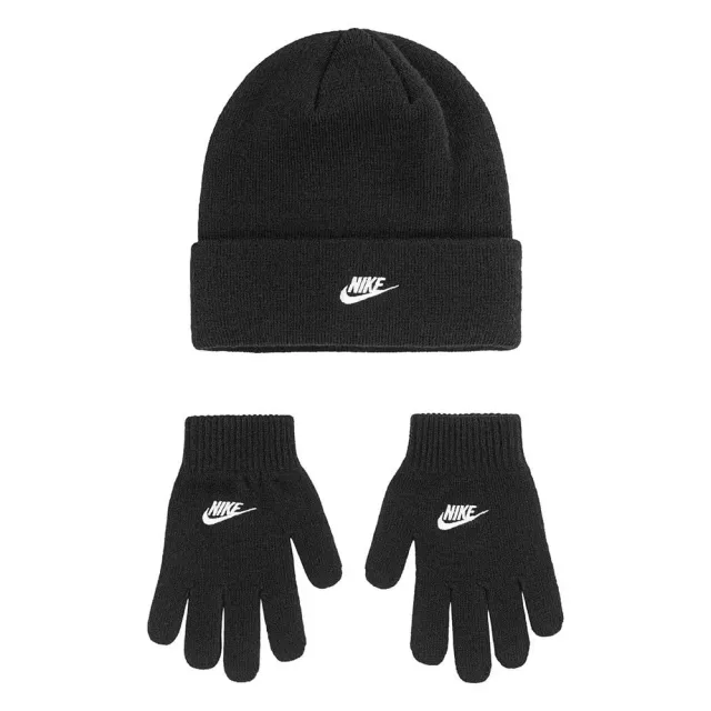 Nike set berretto lana + guanti con logo invernali
