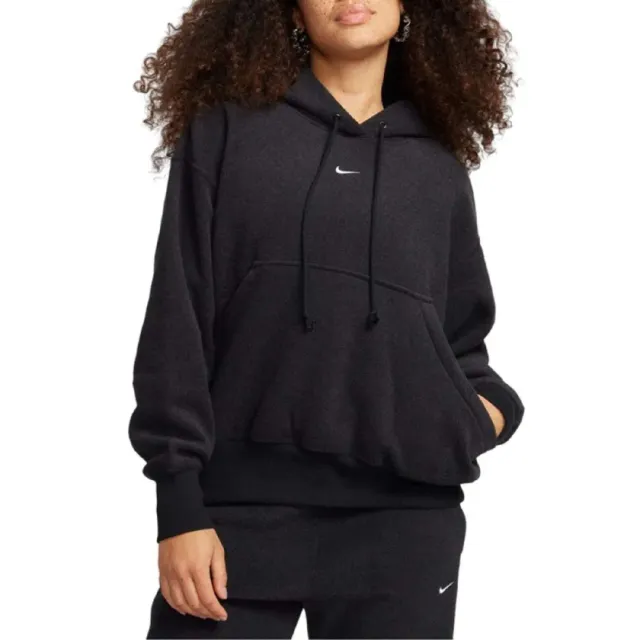 Nike Phoenix Fleece felpa cappuccio donna pile rosa