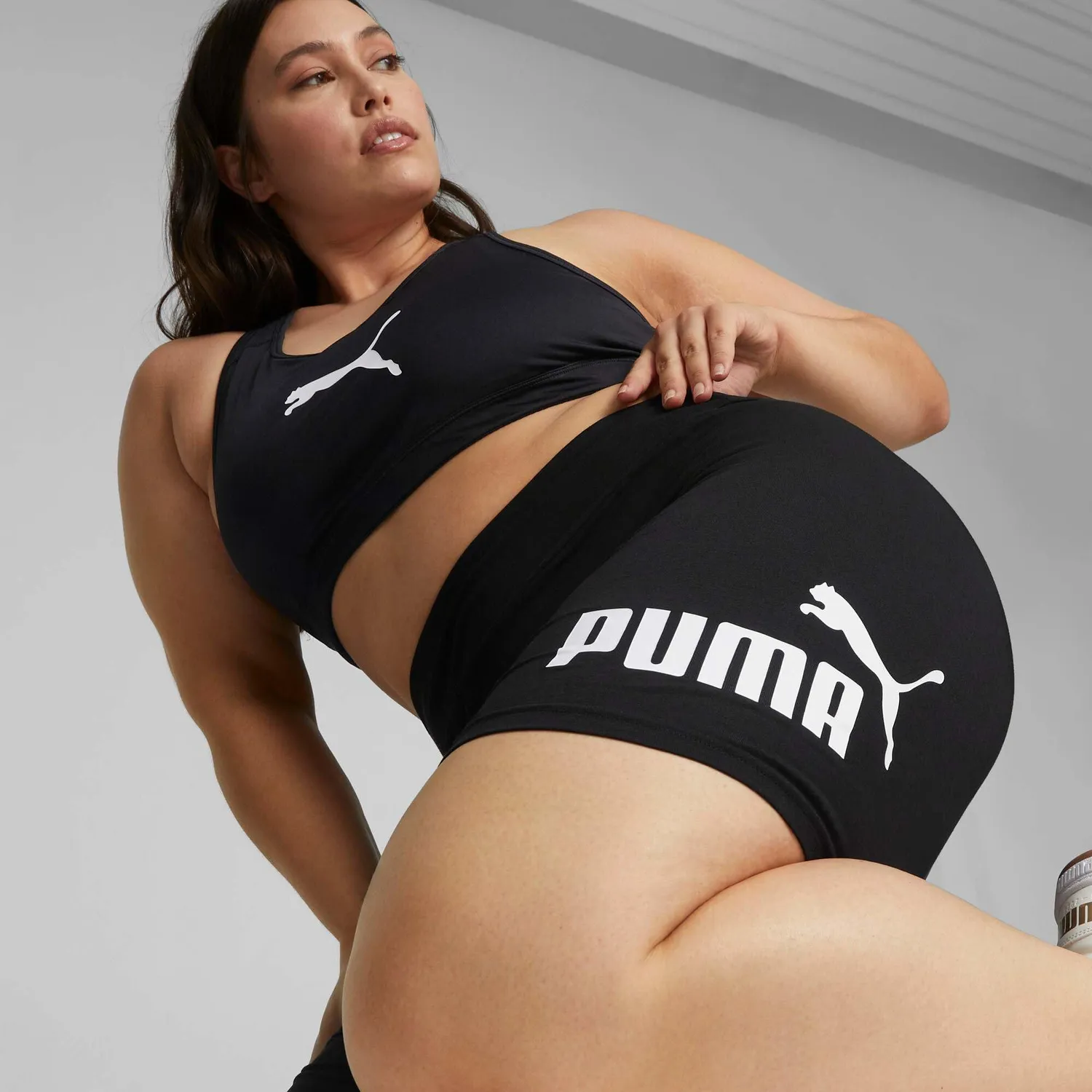 Puma Ess 7 Logo Short leggings ciclista nero