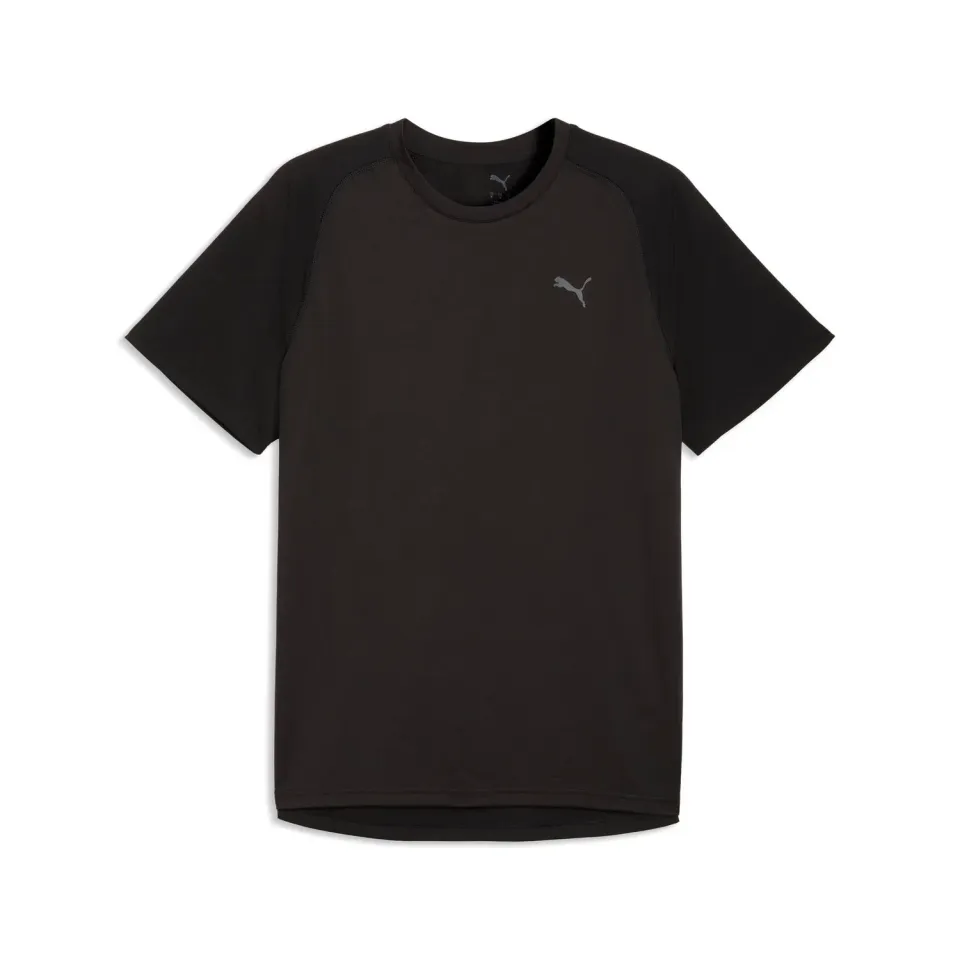 Puma Pwrtrain Fabric Mix Tee maglietta uomo nero