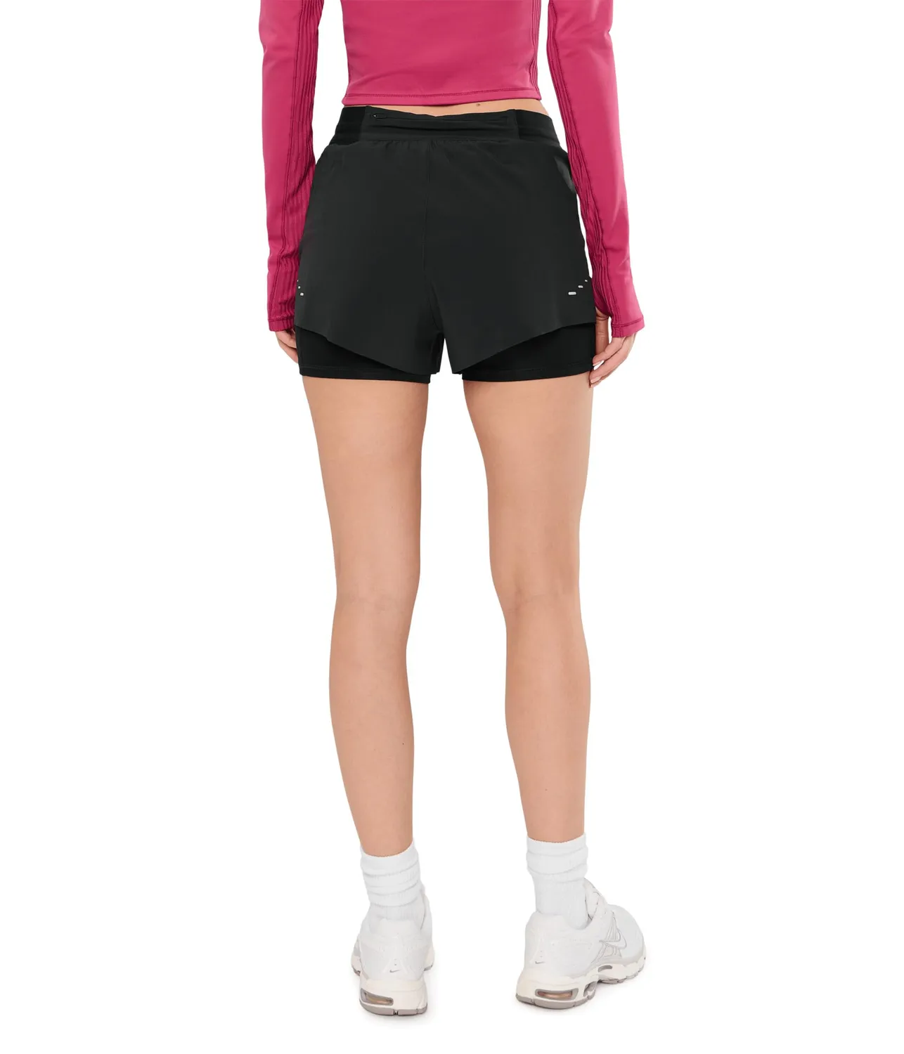 Nike Swift shorts running donna S neri 2 in 1