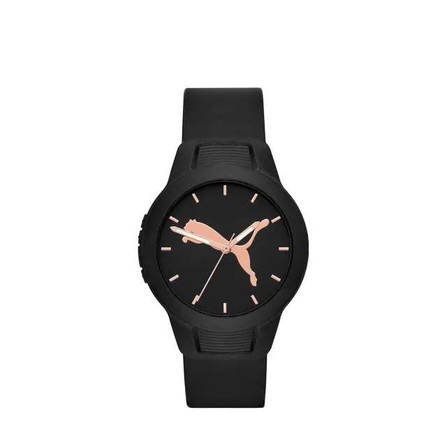 Puma Reset orologio donna nero oro rosa quarzo
