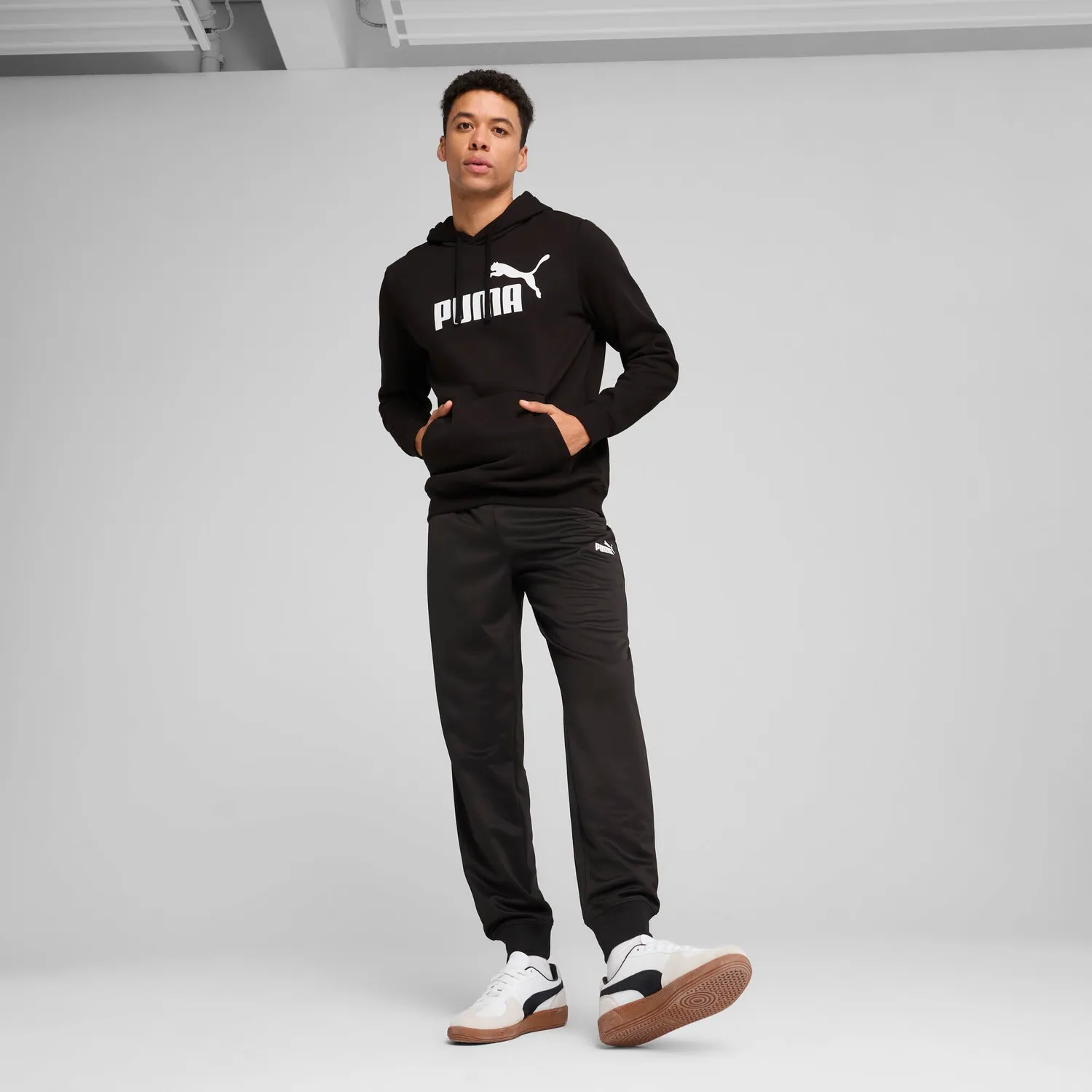 Puma ESS No.1 Logo Hoodie FL felpa con cappuccio uomo in pile