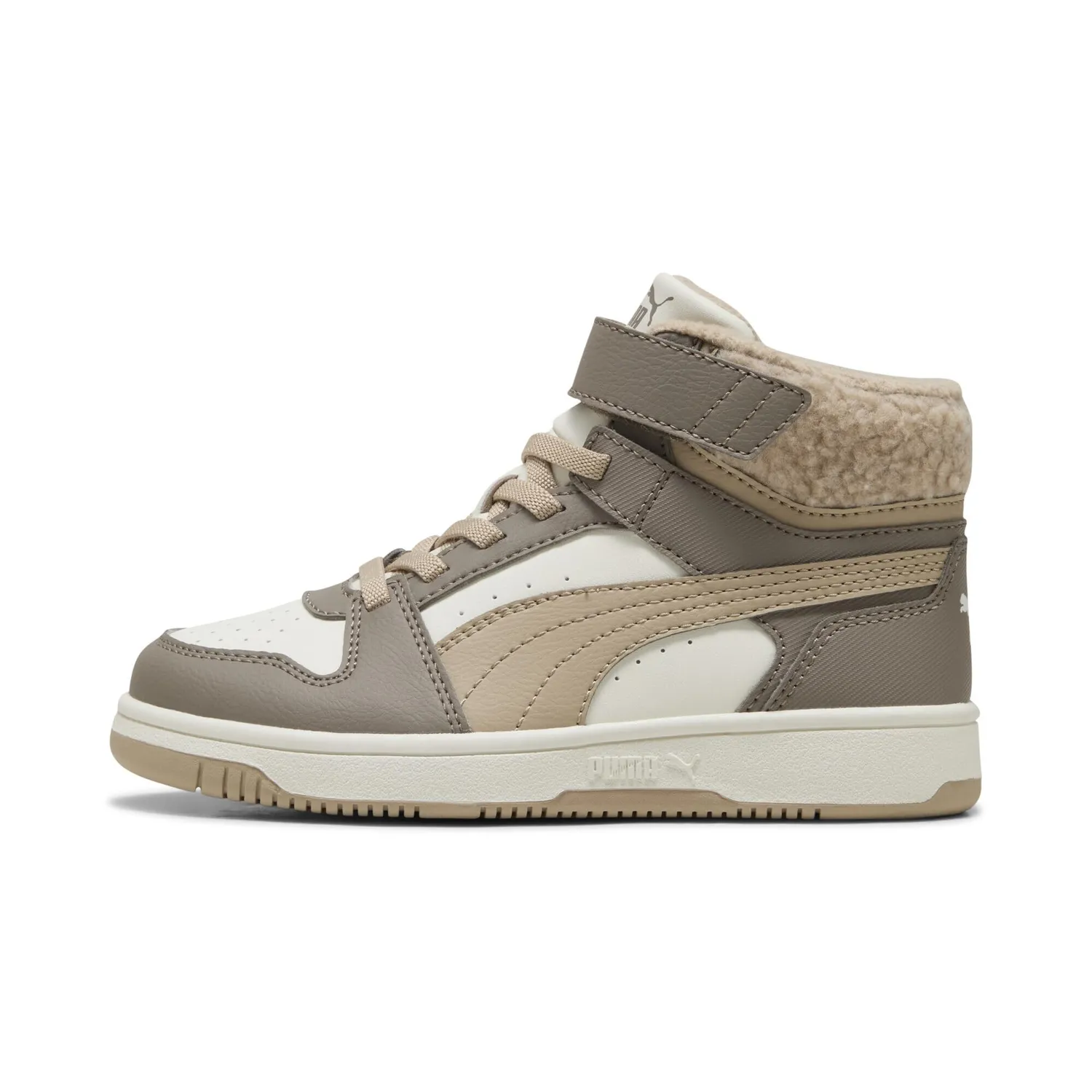 Puma Rebound Slam Mid Cosy sneakers bambino grigio