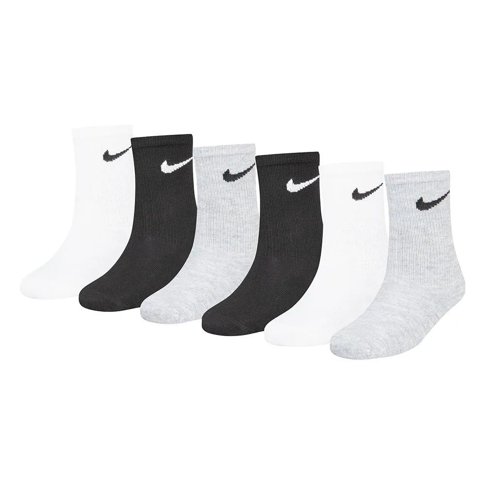 Nike Everyday Cushion Crew calzini ragazzi 6 paia bianchi