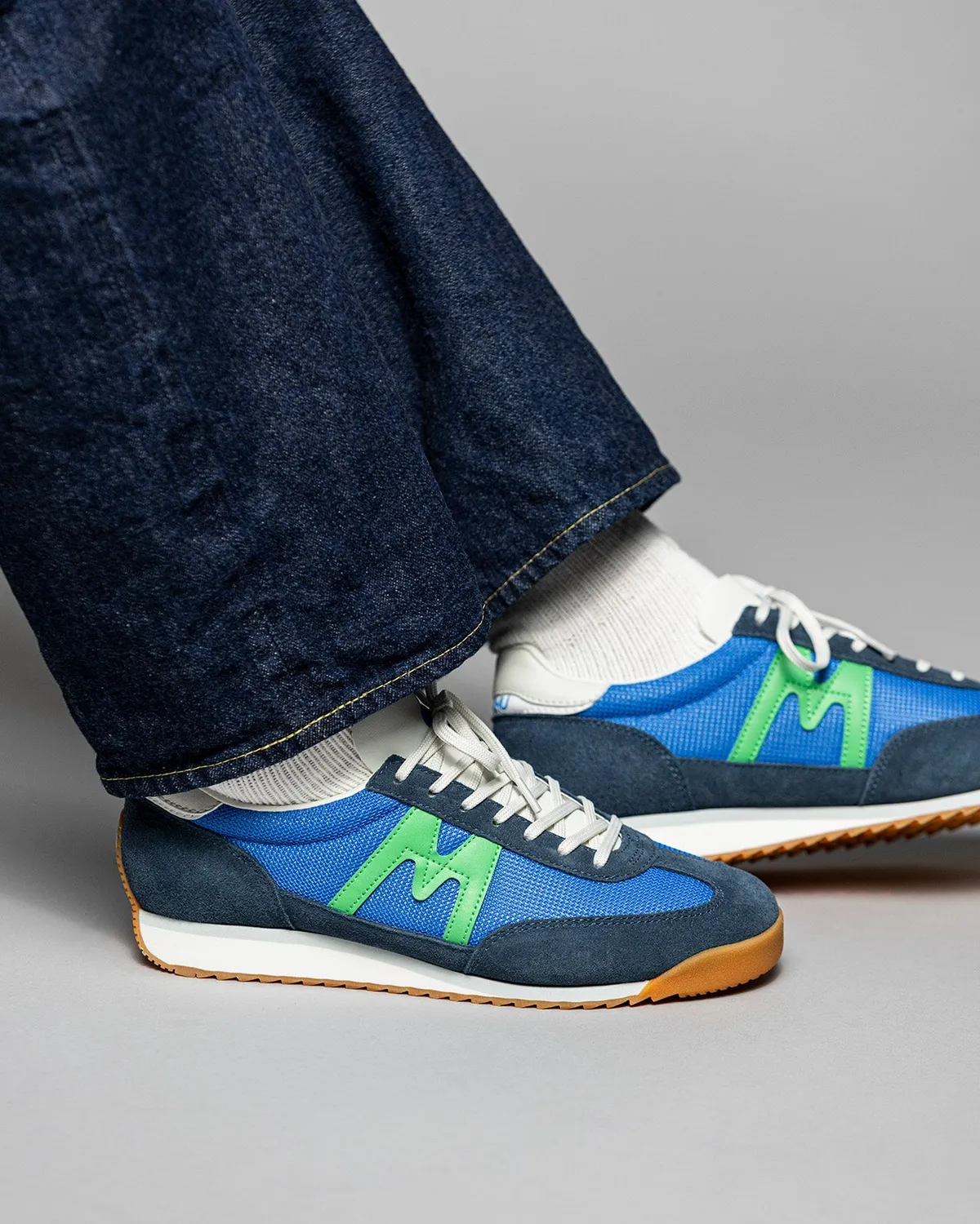 Karhu Mestari 76 sneakers Vintage Indigo Poison Green mesh