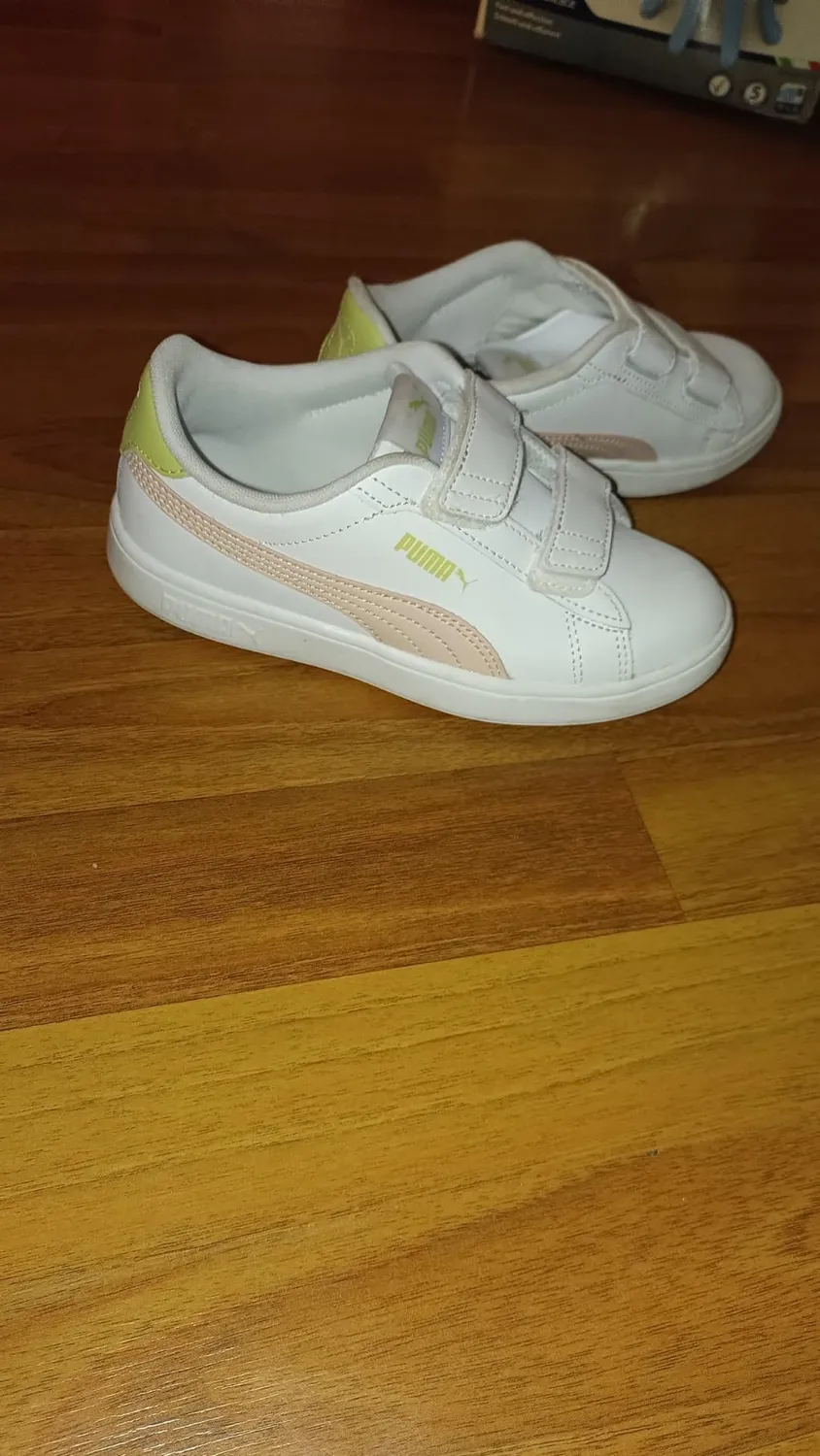 Puma Smash 3.0 L V PS Sneakers bimbo nero bianco