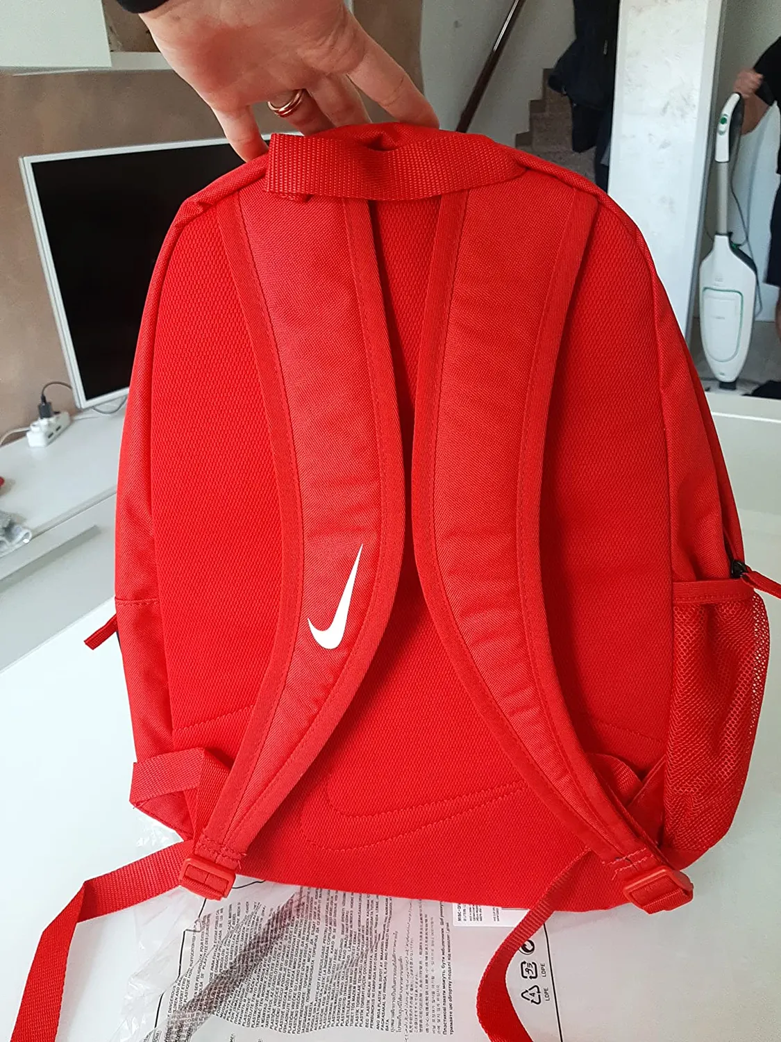 Nike Academy Team zaino bambino rosso University Red