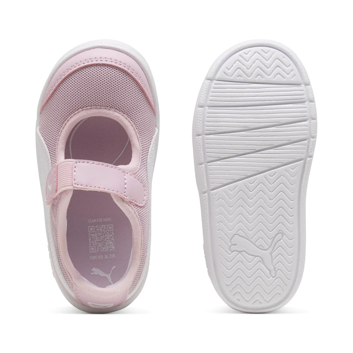 Puma Courtflex V3 Lina V Inf scarpe bimba rose mauve strappo