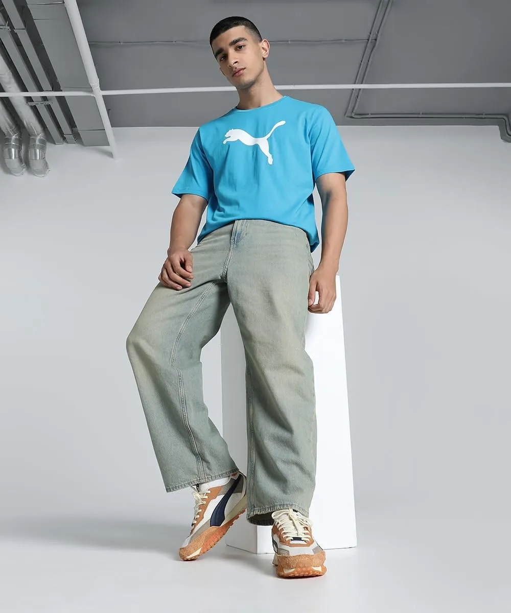 Puma Teamrise Logo Jersey maglietta uomo cotone