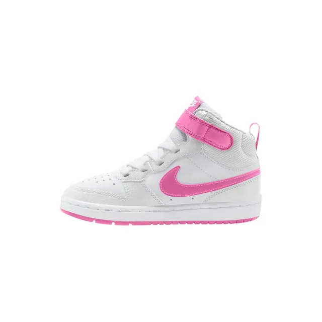 Nike Air Jordan 1 Mid scarpe bambino alte bianche