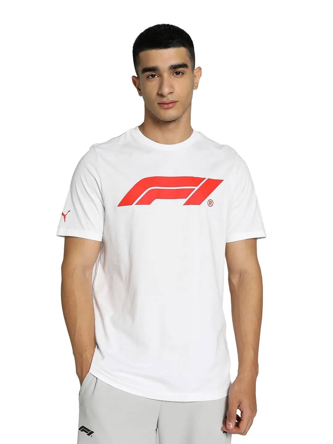 Puma F1 Ess Logo Tee maglietta uomo nera S cotone 180g