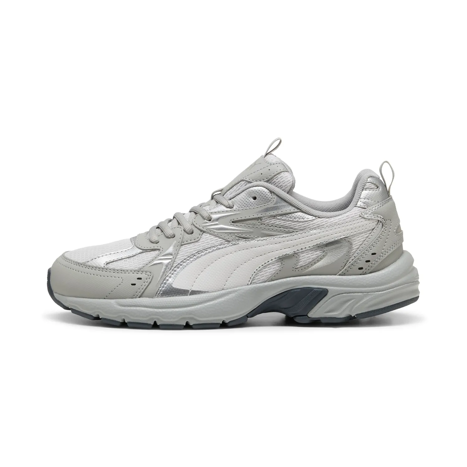 Puma Milenio Tech scarpe training bambino grigio rosso